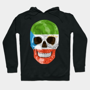 Equatorial Guinea Flag Skull - Gift for Equatorial Guinean With Roots From Equatorial Guinea Hoodie